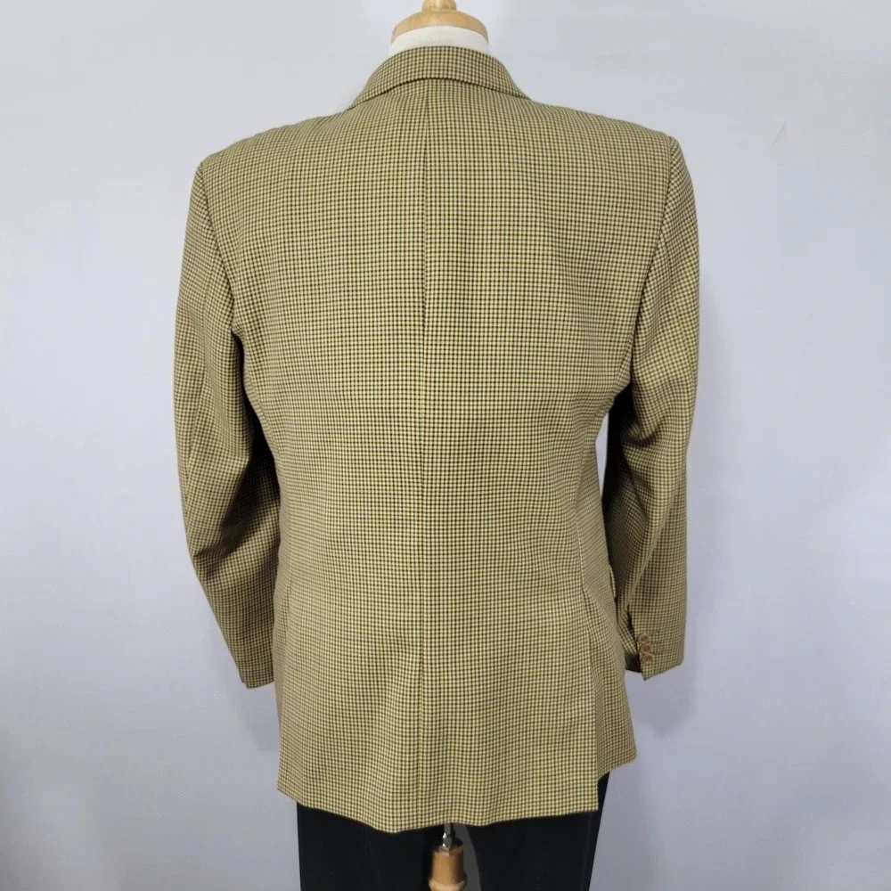 Charles‎ Dastier Mens Sport Coat Blazer Three Button Wool Polyester Beige 42R